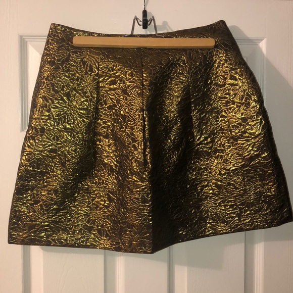 Metallic DKNY high waisted mini skirt - Picture 1 of 3